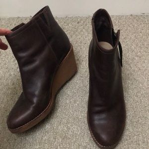 Cole Haan Brown Wedged  Boot, Boho